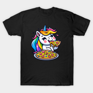 Pizza Unicorn Lover, Love Eating Pizza T-Shirt