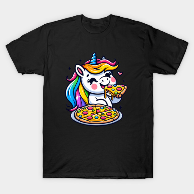 Pizza Unicorn Lover, Love Eating Pizza T-Shirt by logiamerch