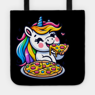 Pizza Unicorn Lover, Love Eating Pizza Tote