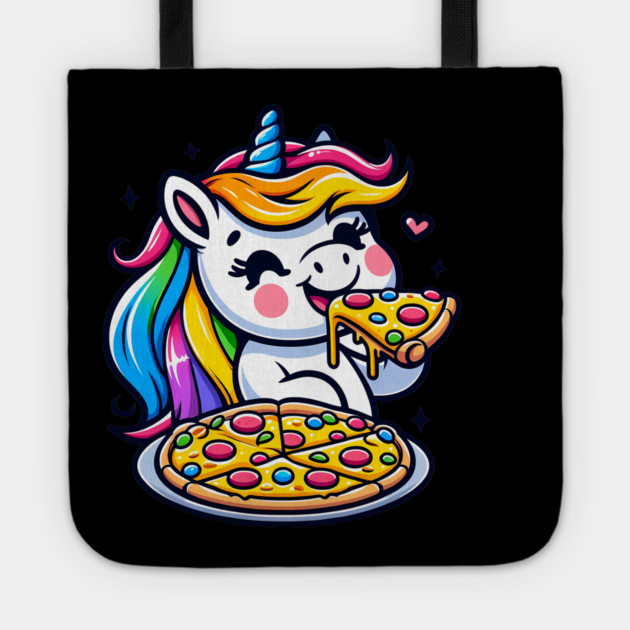 Pizza Unicorn Lover, Love Eating Pizza Tote by logiamerch