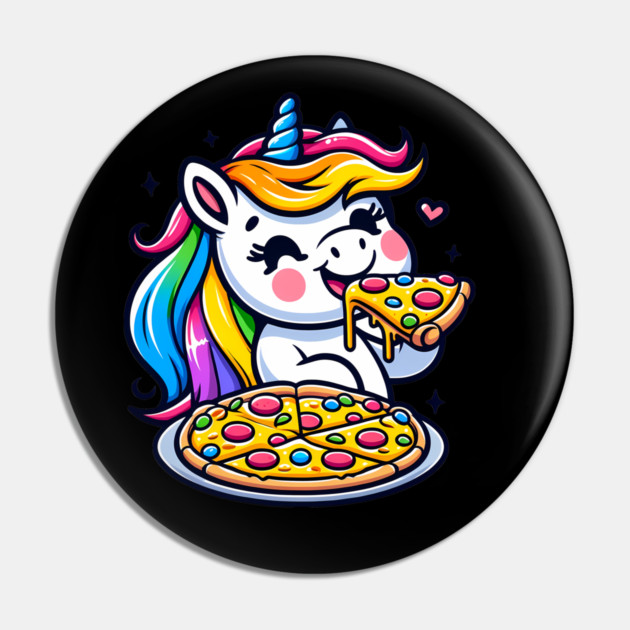 Pizza Unicorn Lover, Love Eating Pizza Pin by logiamerch
