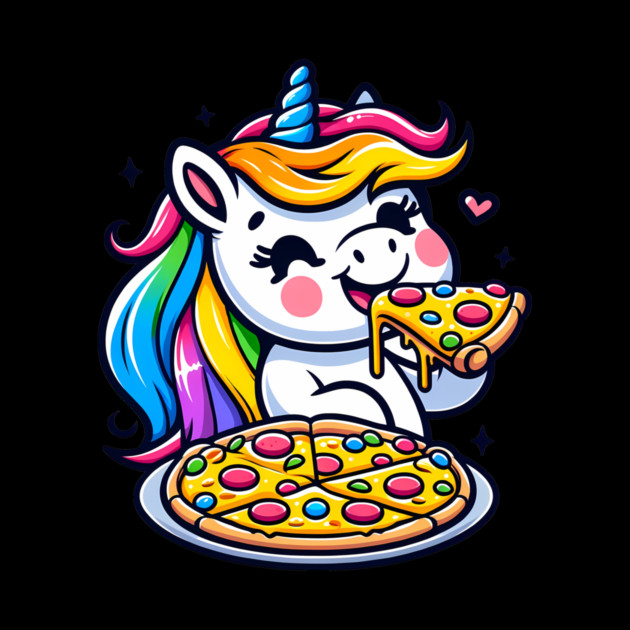 Pizza Unicorn Lover, Love Eating Pizza by logiamerch