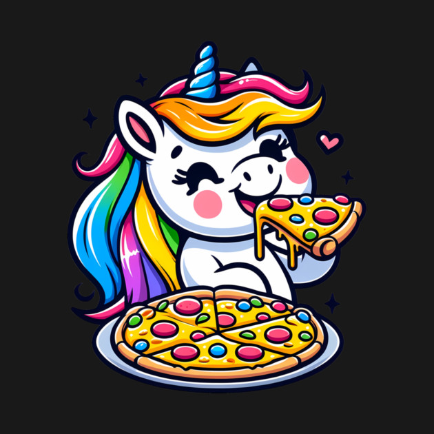 Pizza Unicorn Lover, Love Eating Pizza by logiamerch