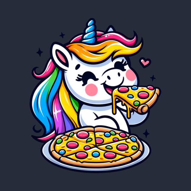 Pizza Unicorn Lover, Love Eating Pizza by logiamerch