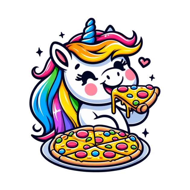 Pizza Unicorn Lover, Love Eating Pizza by logiamerch