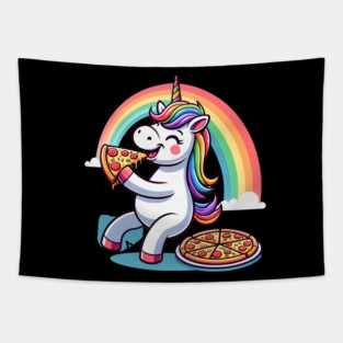 Cute Pizza Unicorn Lover, Love Eating Pizza Tapestry