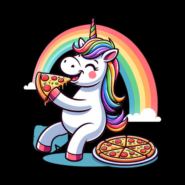 Cute Pizza Unicorn Lover, Love Eating Pizza by logiamerch
