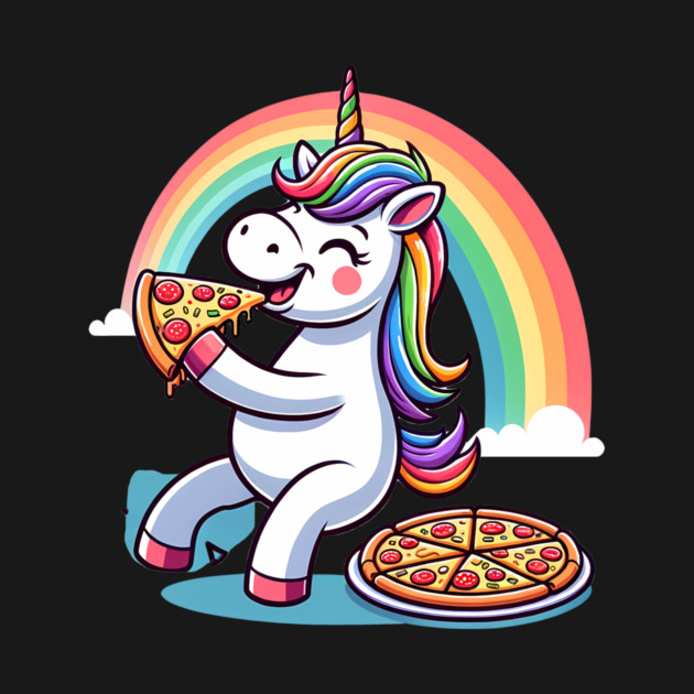 Cute Pizza Unicorn Lover, Love Eating Pizza by logiamerch