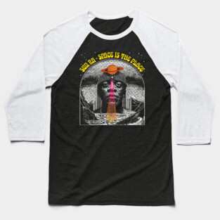 Sun Ra - Space Is the Place - Original Psychedelic Design Baseball T-Shirt