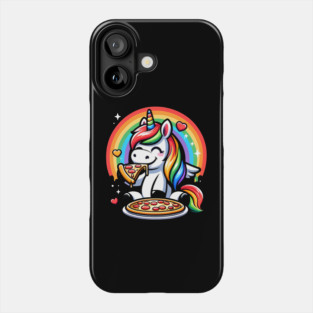 Pizza Unicorn Lover, Love Eating Pizza Phone Case