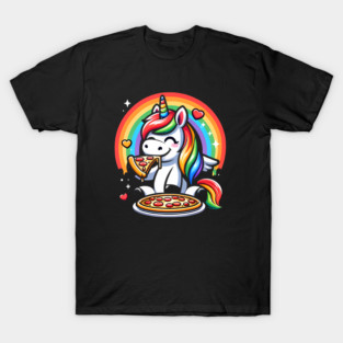 Pizza Unicorn Lover, Love Eating Pizza T-Shirt