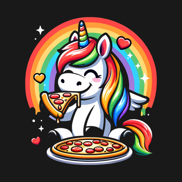 Pizza Unicorn Lover, Love Eating Pizza by logiamerch