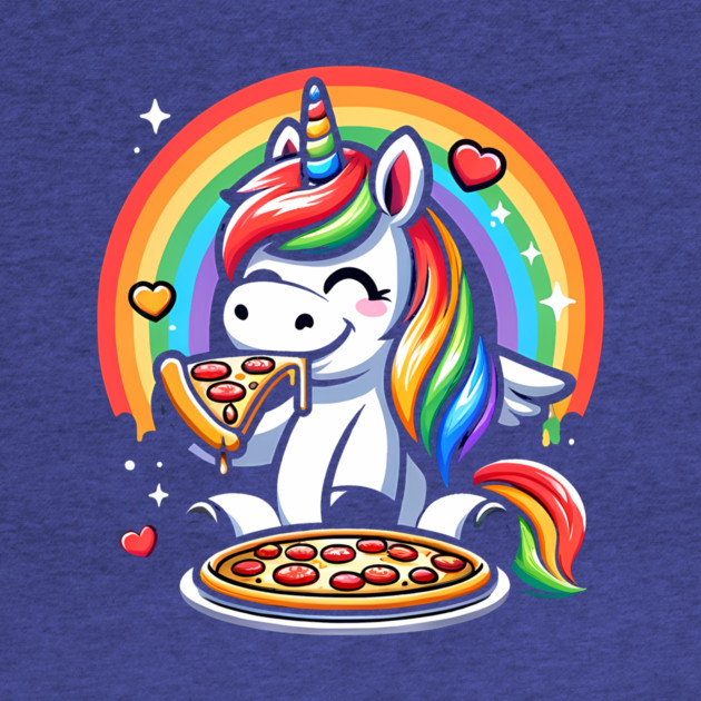 Pizza Unicorn Lover, Love Eating Pizza by logiamerch