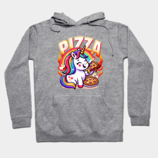 Pizza Unicorn Lover, Love Eating Pizza Hoodie