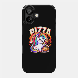 Pizza Unicorn Lover, Love Eating Pizza Phone Case