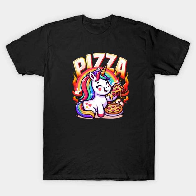 Pizza Unicorn Lover, Love Eating Pizza T-Shirt by logiamerch