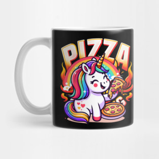 Pizza Unicorn Lover, Love Eating Pizza Mug
