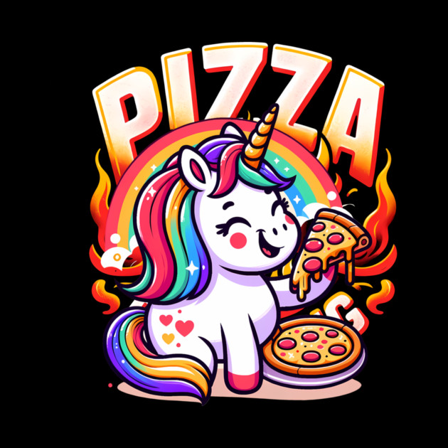 Pizza Unicorn Lover, Love Eating Pizza by logiamerch