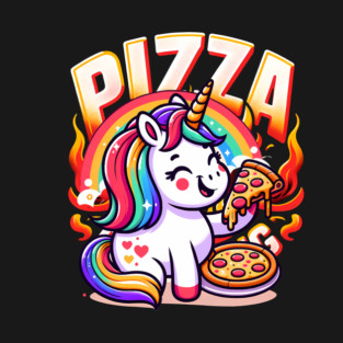 Pizza Unicorn Lover, Love Eating Pizza T-Shirt