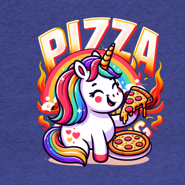 Pizza Unicorn Lover, Love Eating Pizza by logiamerch