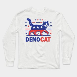 Democat - Cat Ladies For Kamala Harris Long Sleeve T-Shirt