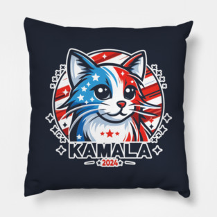 Kamala 2024 /// Cat Ladies For Harris Pillow
