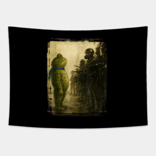 Resist-Frog Tapestry