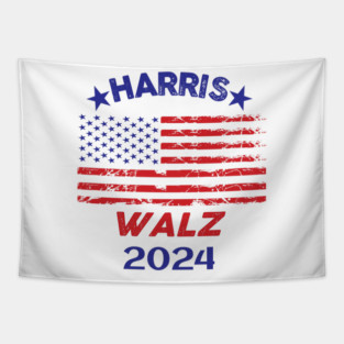 Harris Walz USA Tapestry