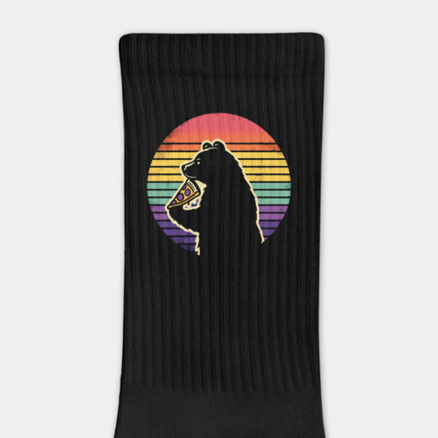 Bear Love Pizza, Retro Style, Pizza Lover by logiamerch