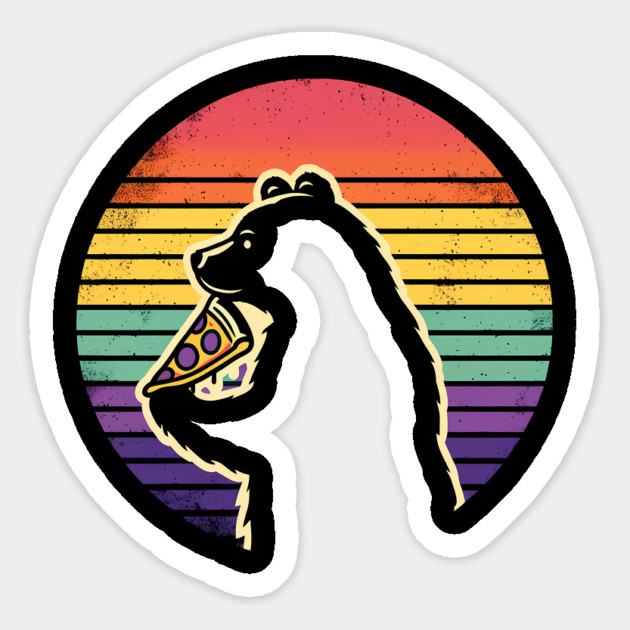 Bear Love Pizza, Retro Style, Pizza Lover Magnet by logiamerch