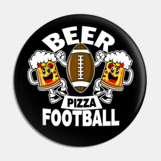 Funny Pizza and Beer Lover Pin