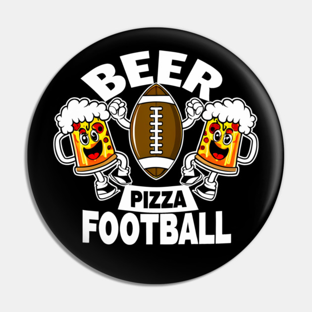 Funny Pizza and Beer Lover Pin by logiamerch