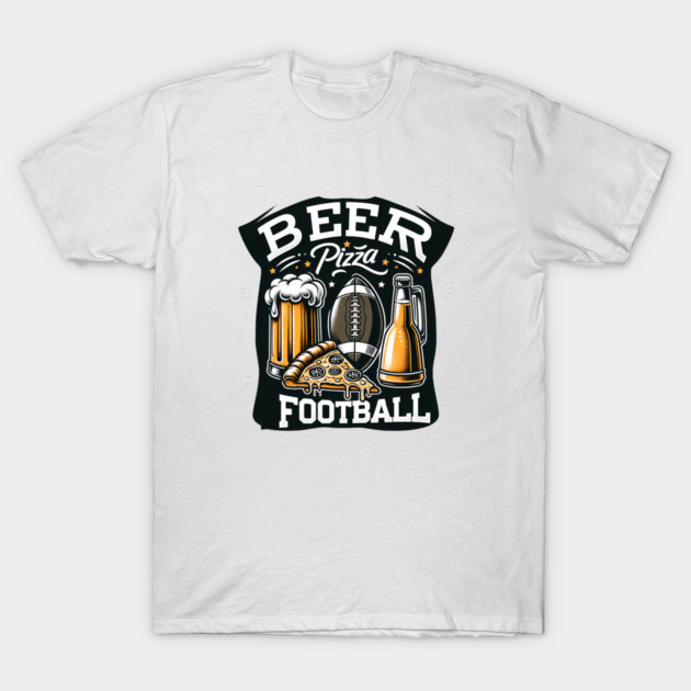 Funny Pizza and Beer Lover T-Shirt by logiamerch