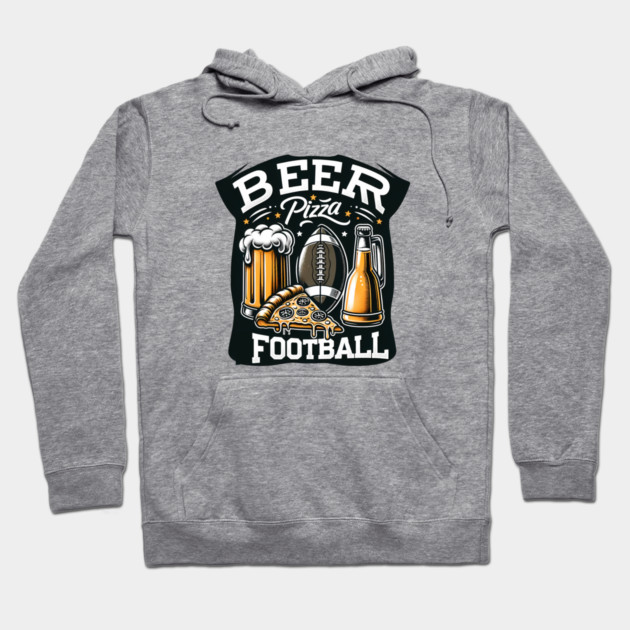 Funny Pizza and Beer Lover Hoodie by logiamerch