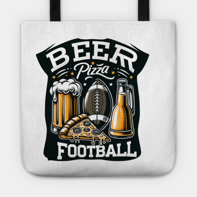 Funny Pizza and Beer Lover Tote by logiamerch