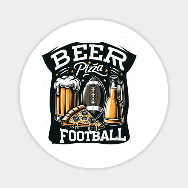 Funny Pizza and Beer Lover Magnet by logiamerch