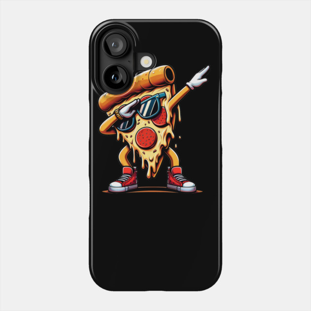 Funny Dabbing Pizza, Dancing Pizza Pose Phone Case by logiamerch