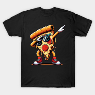 Funny Dabbing Pizza, Dancing Pizza Pose T-Shirt