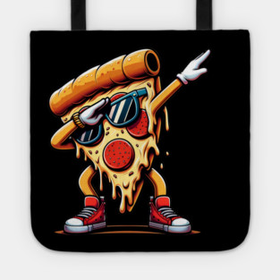 Funny Dabbing Pizza, Dancing Pizza Pose Tote