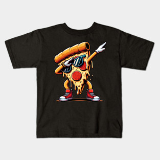 Funny Dabbing Pizza, Dancing Pizza Pose Kids T-Shirt