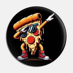 Funny Dabbing Pizza, Dancing Pizza Pose Pin