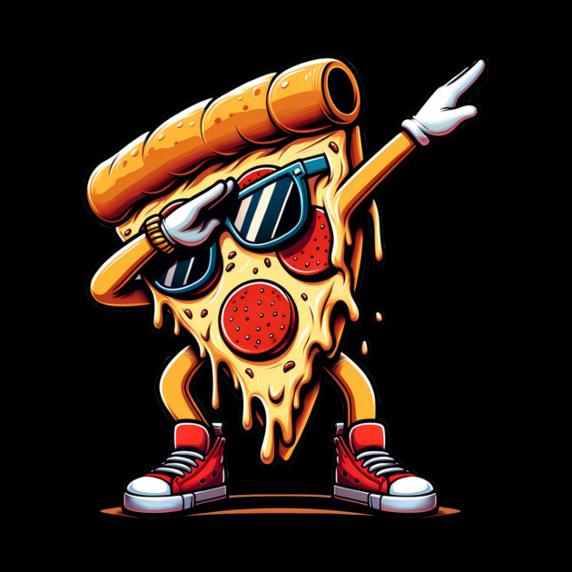 Funny Dabbing Pizza, Dancing Pizza Pose by logiamerch