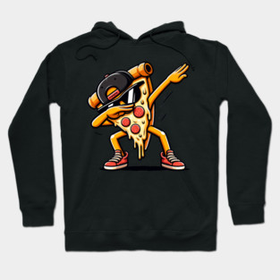 Funny Dabbing Pizza, Dancing Pizza Pose Hoodie