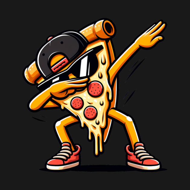 Funny Dabbing Pizza, Dancing Pizza Pose by logiamerch