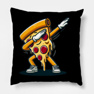 Funny Dabbing Pizza, Dancing Pizza Pose Pillow