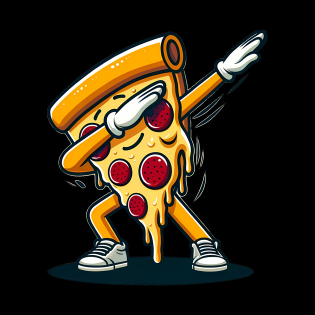 Funny Dabbing Pizza, Dancing Pizza Pose by logiamerch