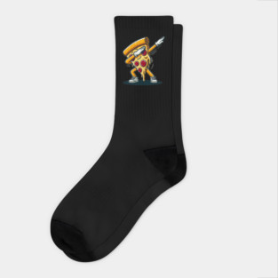 Funny Dabbing Pizza, Dancing Pizza Pose Socks