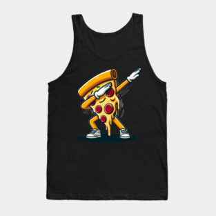 Funny Dabbing Pizza, Dancing Pizza Pose Tank Top