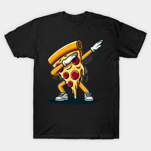 Funny Dabbing Pizza, Dancing Pizza Pose T-Shirt by logiamerch