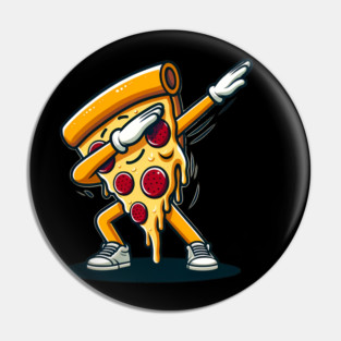 Funny Dabbing Pizza, Dancing Pizza Pose Pin